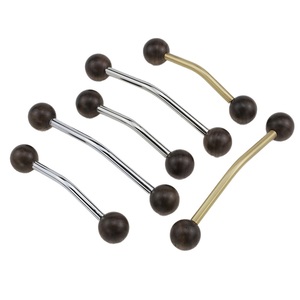 Nordic Style Zinc Alloy Oval Long Handle Minimalist <b>Kitchen</b> Cabinet Drawer Wardrobe Door Light Luxury Handle - Product Image 5
