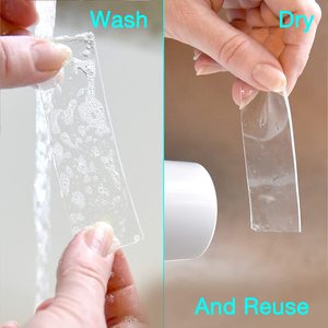 Yitap costura Gel transparente cara reutilizable fuerte adhesivo <span class=keywords><strong>Sinta</strong></span> silicona pequeña especificación Nano cinta - Product Image 4