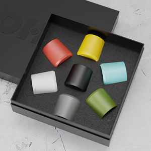 <span class=keywords><strong>Tasse</strong></span> à café en céramique moderne et minimaliste, design personnalisé, en porcelaine, couleur grise, pour cappuccino et latte - Product Image 2