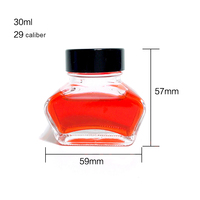 Venta al por Mayor de Botellas de Vidrio Transparente Vacías de 50 ml de Alta Calidad Reciclables con Tapa para Tinta de Bolígrafo, Paquete a Granel, Tapa con Logotipo Personalizado, Uso Multiusos para Oficina