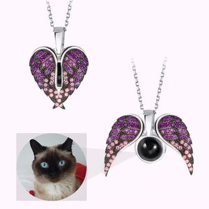 Collana di proiezione fotografica con ali d'angelo un regalo di festa per i propri cari, la famiglia e gli amici questo autunno e inverno - Product Image 5