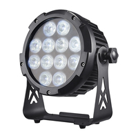 Projecteur LED PAR d'extérieur étanche rechargeable 12x18W RGBW UV alimenté par batterie WIFI, projecteur LED plat PAR pour fête