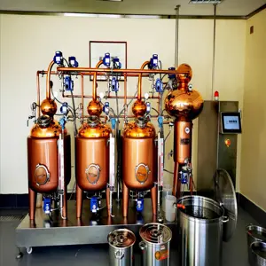 Xue 'S Pot Nog Steeds Reflux Kolom Koper Industriële Speciale Nog Alcohol Destillatie Whisky Maker Populaire Amerika Alcohol Distill