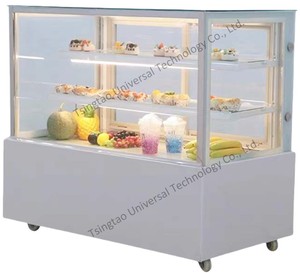 Hộp trưng bày bánh thương mại 1.8m với kính cường lực di động trưng bày cho Bánh Mì Bánh Ngọt tủ lạnh trưng bày cho bánh - Product Image 5