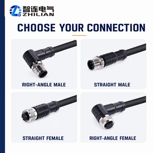 <span class=keywords><strong>Cable</strong></span> de Extensión Moldeado M12 Macho a Hembra o Hembra a Hembra de 2, 3, 4, 5, <span class=keywords><strong>6</strong></span>, 8, 12 Pines, Conector M12 IP67 - Product Image 5