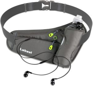 Échantillon gratuit de ceinture de course imperméable avec porte-bouteille, ceinture d'hydratation réglable pour la course à pied - Product Image 1