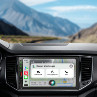 Autoradio tactile universel SEMAITU 7 pouces 2 DIN avec Carplay et Android Auto filaire/sans fil, Bluetooth, FM, AUX, 6 RCA