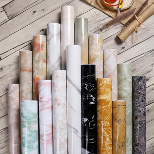 Rifornimento della fabbrica a buon mercato marmo bianco nero mobili carta da parati decorazione domestica adesivo da <span class=keywords><strong>parete</strong></span> - Product Image 4
