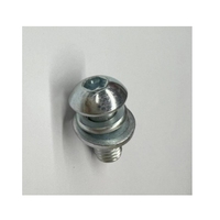 Stock M5 M6 vis écrou et rondelle acier inoxydable Inox 18-8 Ss304 SS Din7380 tête à six pans creux Sems vis