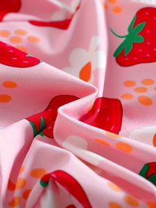 <span class=keywords><strong>Maillot</strong></span> <span class=keywords><strong>de</strong></span> <span class=keywords><strong>bain</strong></span> une pièce à manches longues pour bébé fille, imprimé <span class=keywords><strong>fraise</strong></span> <span class=keywords><strong>de</strong></span> dessin animé mignon, fermeture éclair, vêtements <span class=keywords><strong>de</strong></span> plage d'été, cadeau pour enfants - Product Image 5