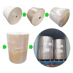 Rollo <span class=keywords><strong>de</strong></span> Papel Kraft Blanco Resistente a la Grasa, Recubierto, Biodegradable, <span class=keywords><strong>de</strong></span> Madera Virgen, Impresión a una Cara, Uso Industrial, para Envolver <span class=keywords><strong>Café</strong></span>, Directo <span class=keywords><strong>de</strong></span> Fábrica - Product Image 3