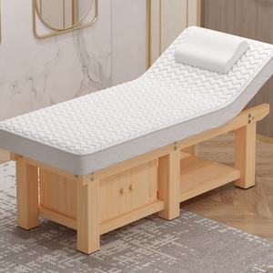 Lit de physiothérapie en latex, lit de beauté faciale et de massage en bois, lit spécialisé pour salon - Product Image 5