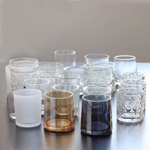 Bocaux à bougies cylindriques en verre vides de 250 ml, élégants, avec couvercle en bambou, écologiques, isolants, empilables, durables, classiques, pour cadeaux d'affaires - Product Image 1