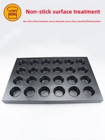 Moule de cuisson commercial multi-emplacements Sanneng SN9083 9084 9222, grand moule rond pour tarte aux œufs, pudding, gâteau au poulet, compatible four, Jiangsu