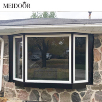 Verre de style fixe de fenêtres d'arc de baie de jardin français encadré par aluminium imperméable pour l'acier inoxydable résidentiel extérieur de villas d'hôtel