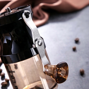 Molinillo de café <span class=keywords><strong>Manual</strong></span> transparente Diseño de cristal profesional Molinillo de café con núcleo de rebabas Molinillo de granos de café para <span class=keywords><strong>comprar</strong></span> - Product Image 2