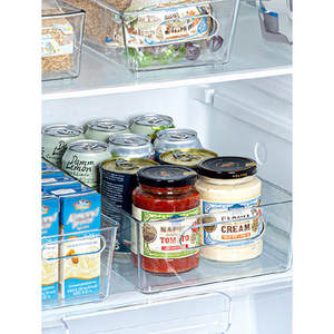 Cleary 38x2x9.5cm panier de rangement en rotin carré PP maison et salle de bain organisateur pour fruits jouets cuisine utilisation - Product Image 1