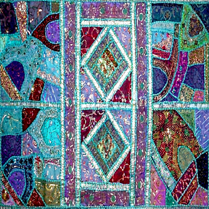 Tapisserie murale indienne décorative Vintage, style Sari, livraison gratuite - Product Image 4