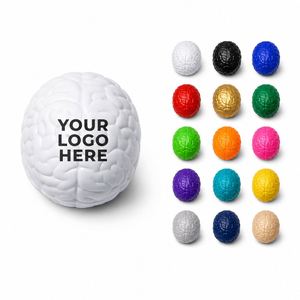 Custom Promotional <b>Gift</b> Healthcare Corporate Giveaways PU Foam Brain Stress Relief Toy Soft Slow Rebound Squeeze Brain Ball - Product Image 1