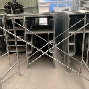 Offre Spéciale : Échafaudage Robuste en Acier Galvanisé, Cadre d'Échelle Pliante Portable, Système d'Échafaudage Stable et Résistant - Product Image 4