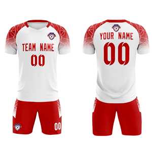 Conjuntos de entrenamiento de fútbol clásicos blancos personalizados para adultos/niños - Product Image 2