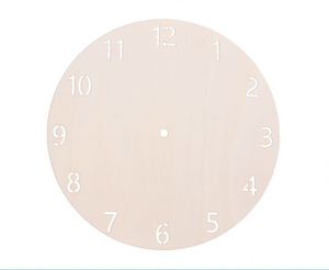 High Popular Customized Diy Cartoon <b>Wall</b> Kit - Wooden Round <b>Clock</b> for Kids Room Decor & Family Craft - Product Image 1
