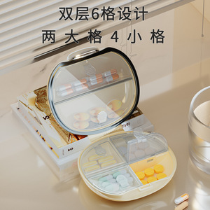 <b>Mini</b> Portable Medicine Dispenser 7-Day Pill <b>Box</b> Sealed <b>Storage</b> For Daily Medication Travel Use - Product Image 3