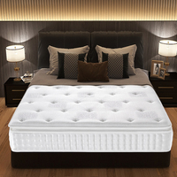 Matelas à Ressorts Ensachés en Mousse Eurotop Super King Size pour Chambre, École ou Hôpital – Vente Directe Fabricant