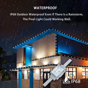 Hrsyt ngoài trời không thấm nước từ xa đồng bộ hóa âm nhạc ứng dụng điều khiển màu sắc thay đổi LED Dây đèn RGB liên tục bên ngoài Led điểm ánh sáng - Product Image 4