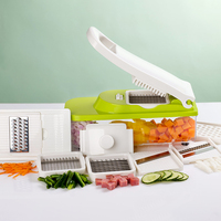 Heetverkochte professionele plastic groentesnijder, multi-rasp & -snijder voor keukengerei