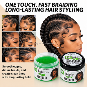 Cire coiffante pour tresses avec Glycérol, Vitamine E et Huile de Coco – Fixation forte, fini brillant pour Locs, Twists et Bords - Product Image 6