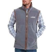 Gilet tricoté personnalisé pour hommes pour l'automne hiver Sports décontracté col montant style pour la chasse escalade extérieur polaire