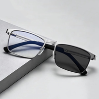 Lunettes de jeu pour ordinateur et téléphone portable, lunettes photochromiques anti-lumière bleue, lunettes anti-fatigue oculaire pour hommes, lunettes de vision nocturne