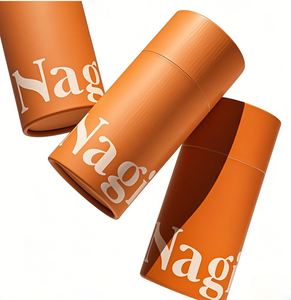 定制标志设计小运输盒耐用纸板邮件机商务礼品盒圆筒盒工艺包装 - Product Image 2