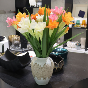 Vente chaude 3 têtes <span class=keywords><strong>iris</strong></span> <span class=keywords><strong>fleur</strong></span> artificielle <span class=keywords><strong>iris</strong></span> <span class=keywords><strong>rose</strong></span> orange <span class=keywords><strong>fleur</strong></span> pour la photographie accessoires salon décor - Product Image 6