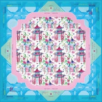 Tapis de mahjong américain bleu foncé en caoutchouc naturel, réduction du bruit, résistant à l'eau, pliable, durable, portable, pour 4 joueurs