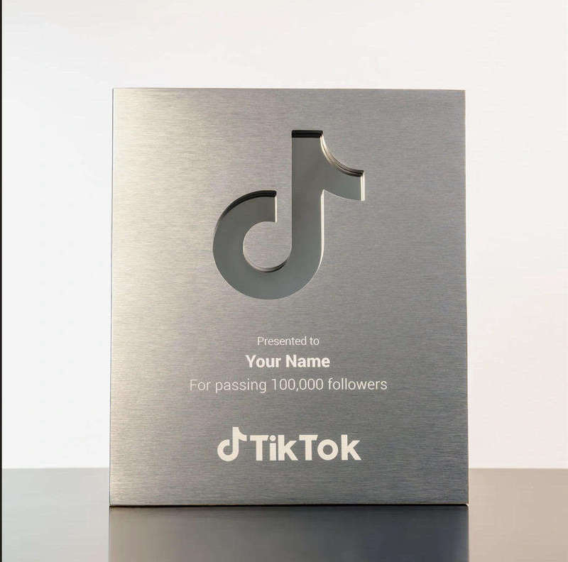 Gold Silver Black Aluminum Award Plaque