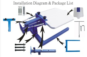 Padeen Lụa Màn Hình In Ấn <span class=keywords><strong>1</strong></span> Màu <span class=keywords><strong>1</strong></span> Trạm Của Nhãn Hiệu Tay Báo Chí Thư Pháp Máy In - Product Image 2