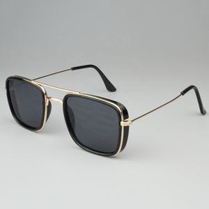 2025 nouveau UV400 gothique Double pont carré métal Steampunk Designer nuances haute qualité marque personnalisée lunettes mode <span class=keywords><strong>Sungl</strong></span> - Product Image 3