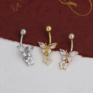 <span class=keywords><strong>All</strong></span>'ingrosso farfalla ciondolo <span class=keywords><strong>ombelico</strong></span> anello da donna in acciaio inox <span class=keywords><strong>Piercing</strong></span> per il corpo gioielli in acciaio chirurgico anello <span class=keywords><strong>ombelico</strong></span> - Product Image 5