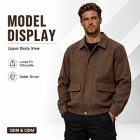 Blouson Bomber Moto Homme Hiver Vintage Respirant en Laine Softshell Grande Taille Personnalisé Style Hip Hop pour l'extérieur