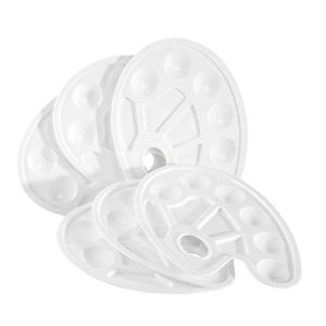 BECOL Promotionnel Art Peinture Dessin Plateau Lavable Aquarelle Huile Ovale En Plastique Peinture <span class=keywords><strong>Palette</strong></span> avec Trou <span class=keywords><strong>De</strong></span> Pouce pour DIY Peinture - Product Image 4