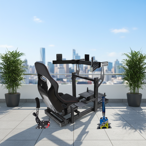 Mejor Precio de Oferta Parque de Atracciones Instalaciones Kit Completo Juego Soporte de Dirección Volante de Carreras para <span class=keywords><strong>Pc</strong></span> Volante Gaming - Product Image 1