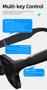 Gafas Inteligentes con Cámara Electrocrómica de 8MP, <span class=keywords><strong>Video</strong></span> de 1080P, Traducción IA en Tiempo Real, Altavoz HIFI y Carga Magnética Rápida - Product Image 4