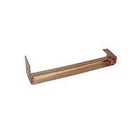 Accessoires de gouttière en cuivre sur mesure pour toiture, type K, avec support de fixation
