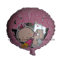 Ballons gonflables en aluminium de 18 pouces, ronds, en mylar, avec motif imprimé de dessins animés pour les décorations de fête d'anniversaire et de Noël
