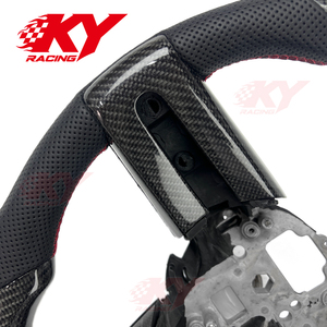 Accessoires intérieurs de voiture, volant en fibre de carbone de course pour Ford Mustang GT V6 Shelby Cobra Bullitt 2004-2010 - Product Image 2