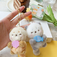 Adorable Ensemble de Porte-clés Peluche Interactifs avec Connexion Magnétique, Poupées Kawaii pour Sac, Idéal pour Meilleurs Amis
