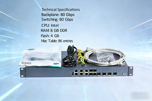 Hioso 4 ports GPON <span class=keywords><strong>OLT</strong></span> <span class=keywords><strong>4PON</strong></span> 1:128 pleine charge 512 compatibilité avec GPON XPON ONU ONT WEB SNMP CLI anglais FTTX FTTH 1AC 9db 10db - Product Image 6