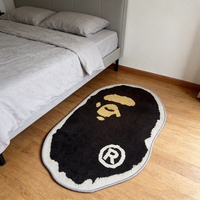 Tapis imprimé irrégulier Anime personnalisé Kaws Bape, tapis de salon, tapis Bape Bear pour chambres à coucher